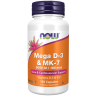 Витамины Д3 и К2 NOW FOODS MEGA D-3 & MK-7 120 VCAPS NS32612